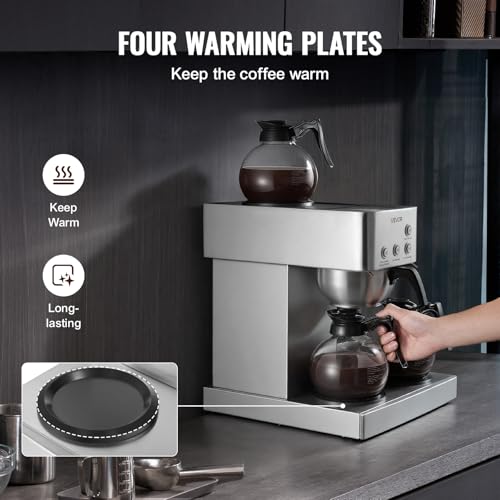 VEVOR 12-Cup 4-Warmer Brewer