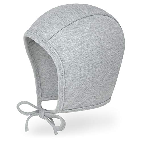 Happy Tree 2 Pack Baby Hat Bonnet Soft 100% Combed Cotton Toddler Infant Beanie Pilot Caps, Grey + Navy, Large #TOP5