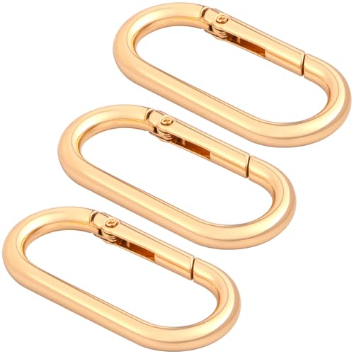 Image of Oval Spring Ring Clips, Metal Keyring Purse Clip