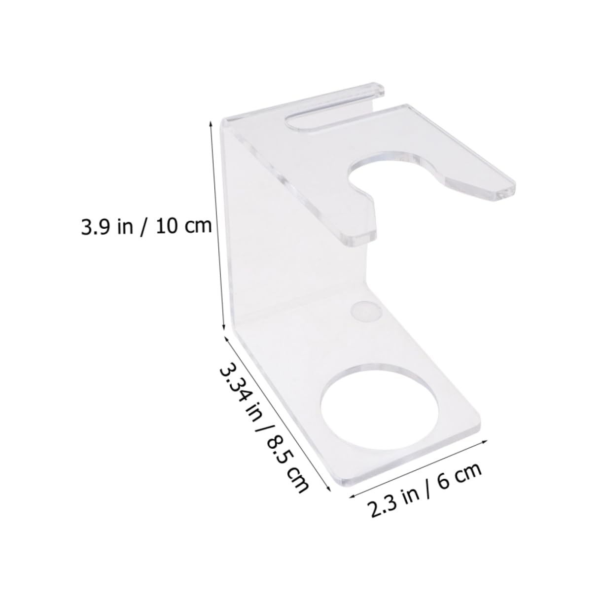 Baluue Razor Stand Holder Set of 3 Sturdy Acrylic Brush Razor Holder Shaving Rack for Travel Dad's Men's Daily Use