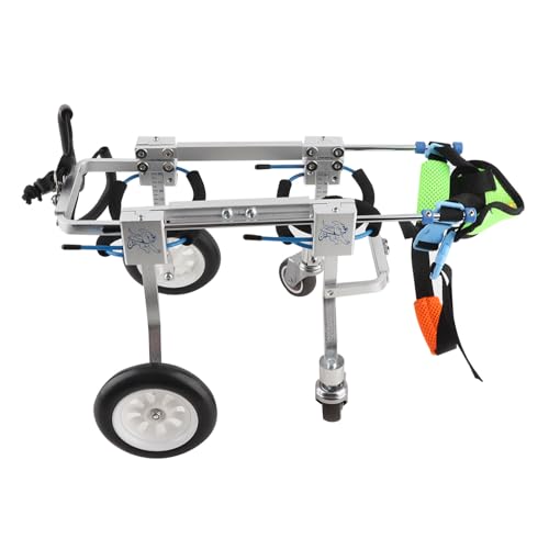 Adjustable Dog Wheelchair for Small Pets - Full Support 4 Wheels Pet Wheelchair for Front & Hind Legs Rehabilitation, Handicapped Dogs & Cats (XXS) - Image 6