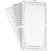 Premium Baby Changing Pad Covers 4 Pack – Boy or Girl Changing Pad Cover – Pure Jersey Machine Washable Grey and White Changing Table Cover – Diaper Changing Pad Cover Sheets