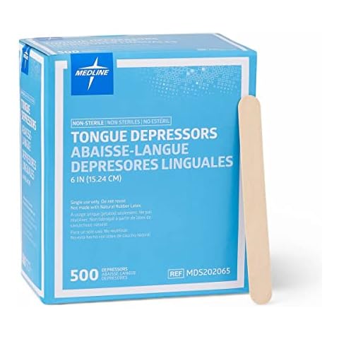 Medline 6-Inch Wood Tongue Depressors Cover