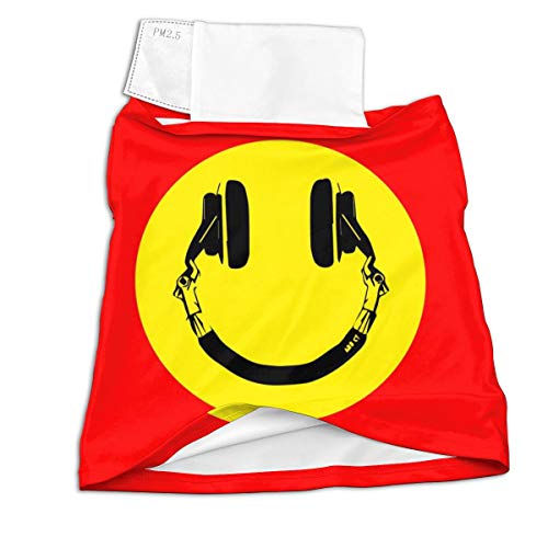 Private Bath Customiz Black Headset Music Face Unisex Ear Hook Fleece Neck Gaiter