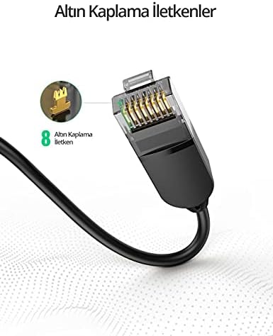 Ugreen Cat6A Slim 10Gbps Ethernet Kablosu 1.5 Metre - Görsel 6