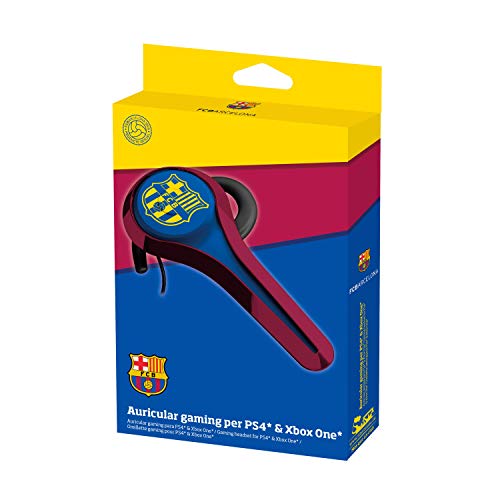 Subsonic - Auricular Gaming y Kit peatón Licencia Oficial FCB FC Barcelona Compatible Playstation 4 - PS4 Pro - PS4 Slim - Xbox One - PS3 - Smartphone - Tableta - iPhone 4 - iPhone 5 iPhone 6 Cover