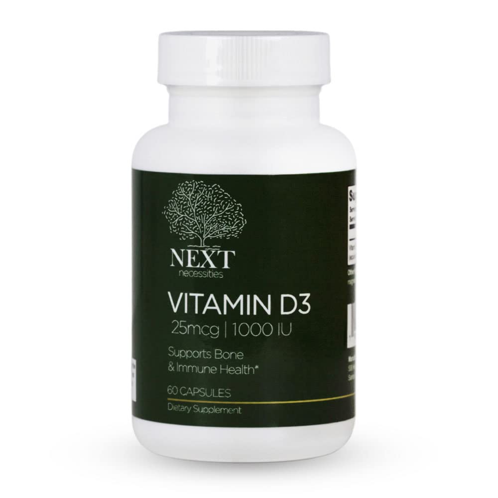 Next Necessities Vitamin D3 60 Count Capsules