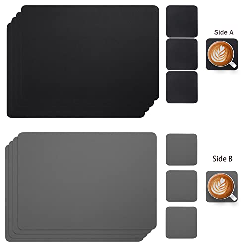 Myir JUN Leather Table Mats and Coasters - Image 2