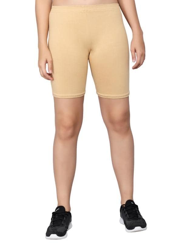 Image of Girls Cycling Shorts| Under Dress | Yoga Shorts | Workout Shorts | Running Shorts | Gym Shorts for Girls I Colour Black