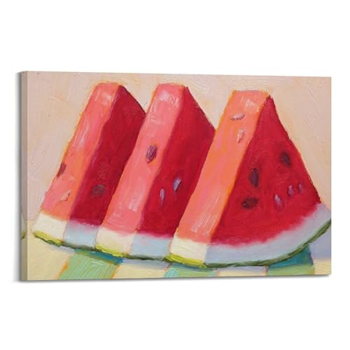 Art mural sur toile pastèque 20x30 cm poster moderne style cadre décoration maison