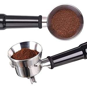 Gidenfly Espresso Doseertrechter, Portafilter Doseertrechter 304 Rvs Draagbare Koffie Doseerring Compatibel Met 51/54/58MM Portafilter