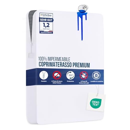 Utopia Bedding Coprimaterasso Impermeabile 90 x 200 x 20 cm con Cerniera, Certificato Oeko-TEX, Proteggi Materasso (Singolo)