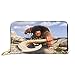 Produktbild JHGFG Moana Wallet Leder Reißverschluss um Clutch Geldbörse Kartenhalter Organizer.
