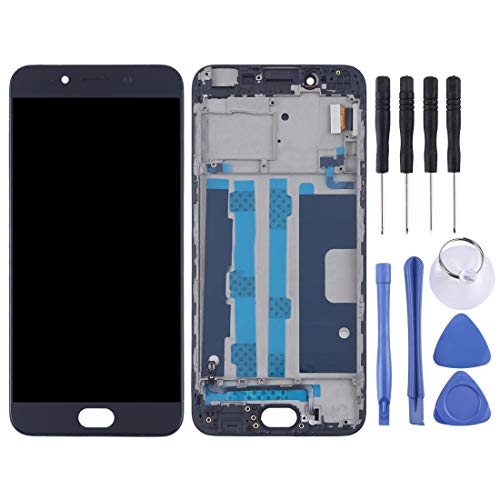 Écran LCD Oppo R9s TFT tactile noir avec châssis de remplacement