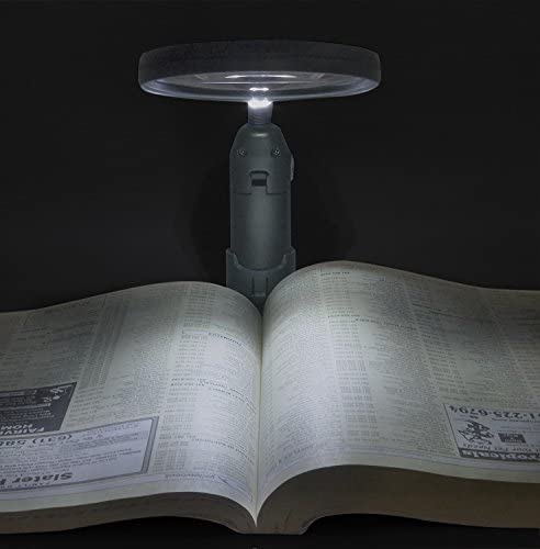 YUHINN Lupa Lupa de Escritorio Led de Manos Libres con Cuello y Brazo Flexibles extraíble sin Contacto para un Banco de Trabajo Reparación de Lectura Artesanía Inspección