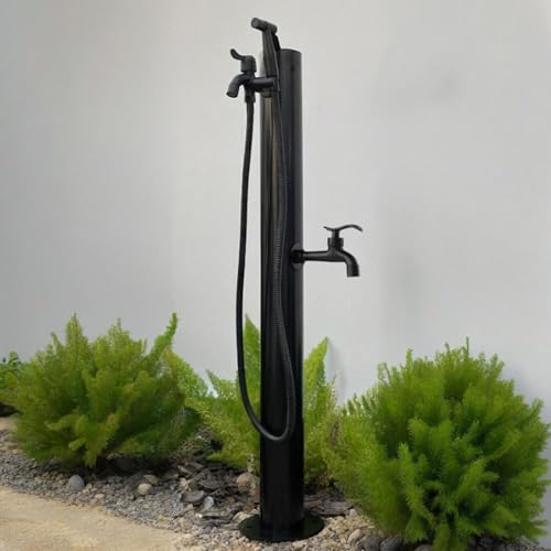 Hydrant de jardin ZR98US en acier inoxydable avec fontaine décorative intégrée