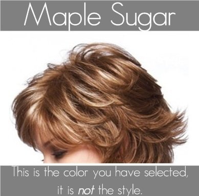 Noriko BAILEY Synthetic Wig by Rene of Paris and Wig Lift Comb - Maple Sugar - Bundle 2 items