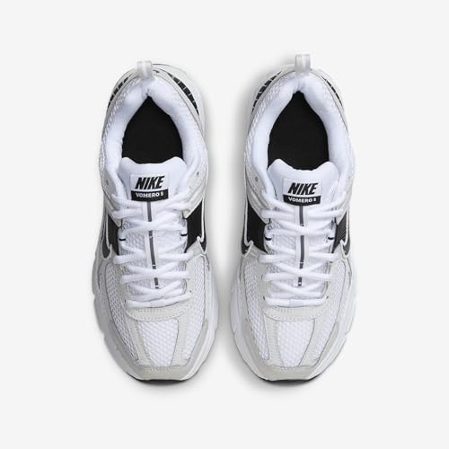 Nike Vomero 5 Big Kids' Shoes (HF6998-104, White/Platinum Tint/Metallic Platinum/Black) Size 6.54