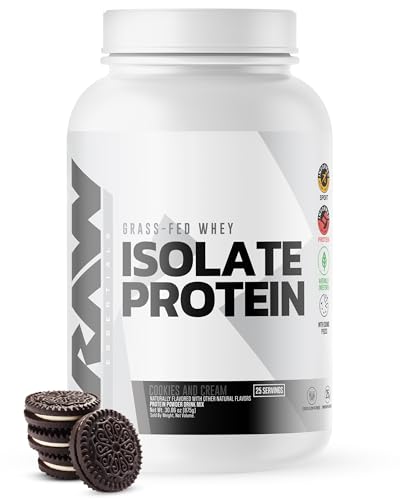 RAW Whey Isolate Protein Powder, Cookies N Cream - 100%