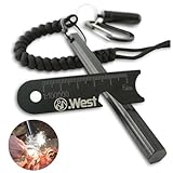 ファイヤースターター 【アウトドアガイド推奨】 六角 フェロセリウム 極太 メタルマッチ 火起こし 焚き火 着火 火打石 火打ち石 収納ケース付き キャンプ バーベキュー