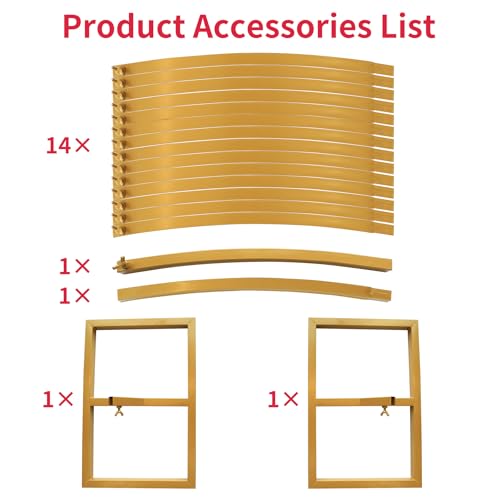 50% Off Wedding Arch Round Backdrop Stand - Gold Metal Frame - Image 3