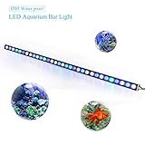 😊Led Meerwasseraquarium Größe: 1150x30x30mm; IP65 tauchbares Aquarium führte Licht, das gut arbeiten kann, wenn das Wasser auf die Lampe fällt.