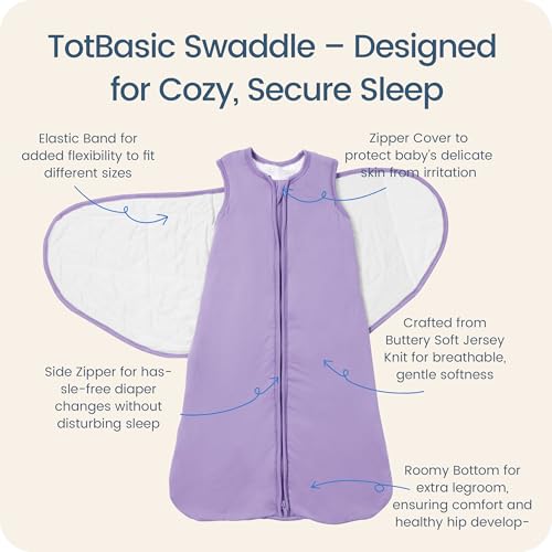 Image of Newborns Swaddle Sleep Sack 0-3 Months, 1.0 TOG Baby Blanket for Newborns, Soft Sleeping Bag for Infants