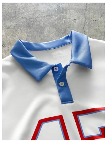 Men's Color Block Oversized Shirts Streetwear Long Sleeve Number Graphic Baggy Golf Tennis Shirt3