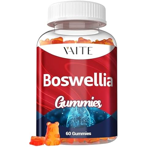 VAITE Boswellia Extract Gummies - Vegetarian Joint Support Supplement for Women and Men, Supports Supplements for Inflammation, Max Strength Boswellic Acid from Frankincense, Gluten-Free, Non-GMO Cover