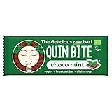 QUIN BITE CHOCO MENTHE - Barre aux fruits et noix - 12 bars (12x30g); QUIN BITE - The delicious raw bar!