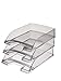 Produktbild Leitz Briefablage Plus Transparent, DIN A4, grau-transparent VE=5