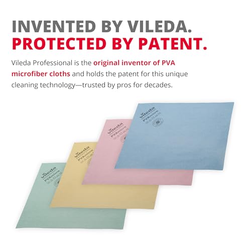 Vileda Microfasertuch, PVA micro, 38 x 35 cm, 5 Stück, Polyester , blau