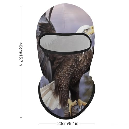 Balaclava Bald Eagle para hombre y mujer, máscara facial con protección solar, transpirable y de cobertura total para senderismo, ciclismo, running y conducción miniatura 2
