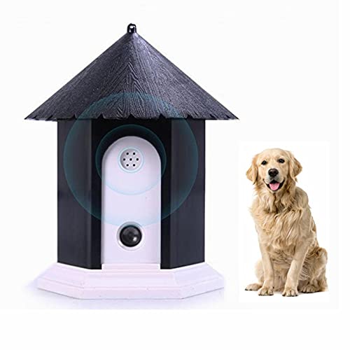 Zoohao Ultrasonic Bark Control Device, No Barking Device, Outdoor Bark Box, Stop Dog Barking Device in Birdhouse Shape