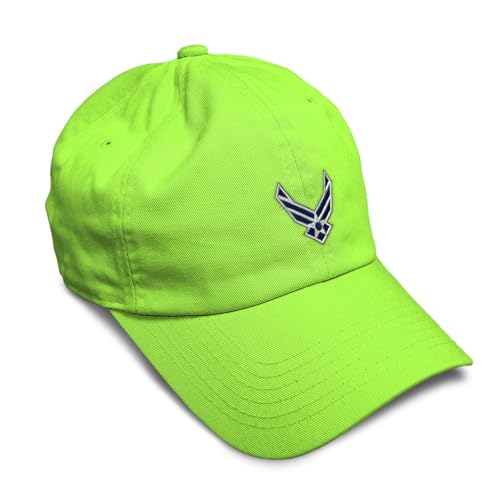 Image of Speedy Pros Soft Baseball Hat Embroidered Dad Hat Air Force Emblem Embroidery Men & Ladies Baseball Cap Cotton