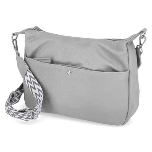 Sac à bandoulière synthétique femme gris taille unique FF2057