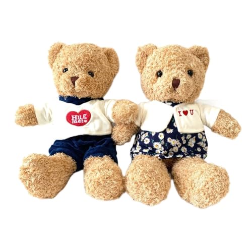 Heart Gift 活性炭入りぬいぐるみ くま 消臭 脱臭 ふわふわ かわいい アニマルグッズ 室内 車内 お部屋 車 消臭剤 クリスマス プレゼント ギフト 贈り物 置物 インテリア 動物 雑貨 (カップルスタイル(ペア))