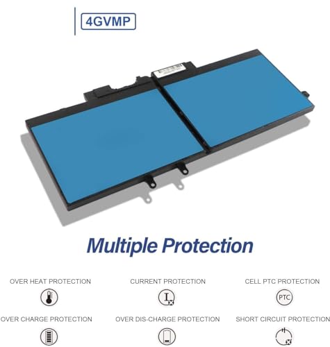 Image of Wefly 4GVMP Laptop Battery Compatible for Dell Latitude 5400 5500 5410 5510 Precision 3540 3550 Inspiron 7590 7591 7791 2-in-1 1RF7WM 9JRYT 09JRYT 09JRYRY 0X77XY 0C5GV2 Laptop Battery