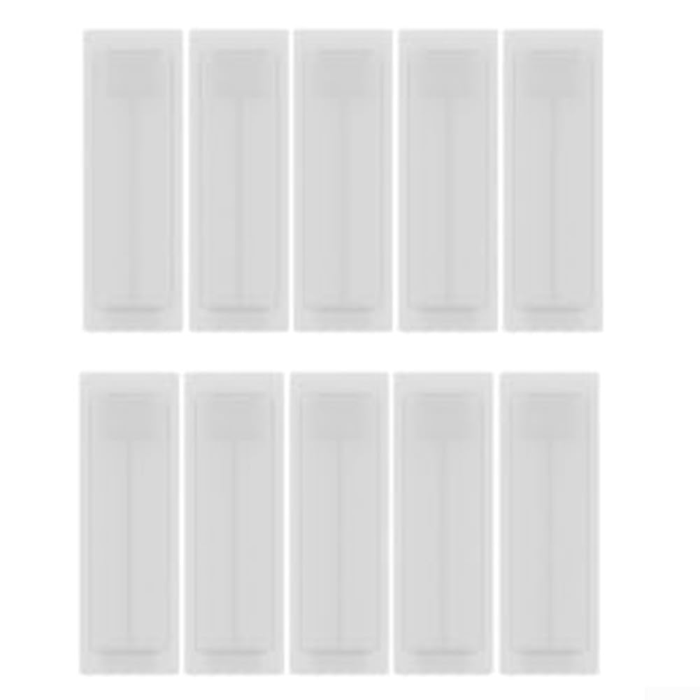 50 Pcs Electrical Panel Blank Fillers, Fuse Box Slot for Consumer Unit Hole Covers, Modular Grid Blanks & Din Rail, Unused Breaker Slot Covers for Distribution Board, White ABS(1P)