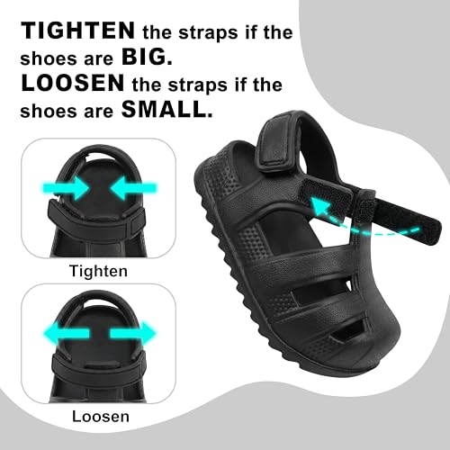 Image of ChayChax Toddler Classic Fisherman Sandals Boys Girls Closed Toe Water Pool Beach Sandal Naturally Splay