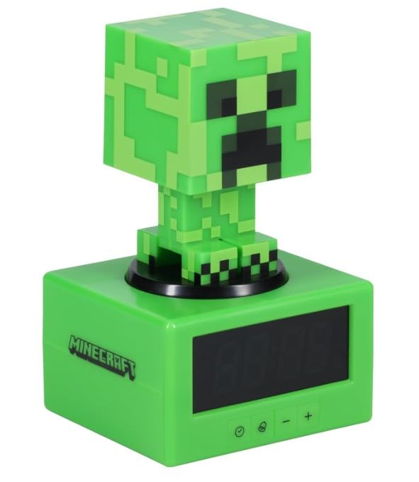 Amazon.co.jp: Minecraft クリーパー 目覚まし時計 - 公式ライセンス