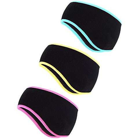 3-Piece Fleece Ear Warmer Headbands for Winter Cover