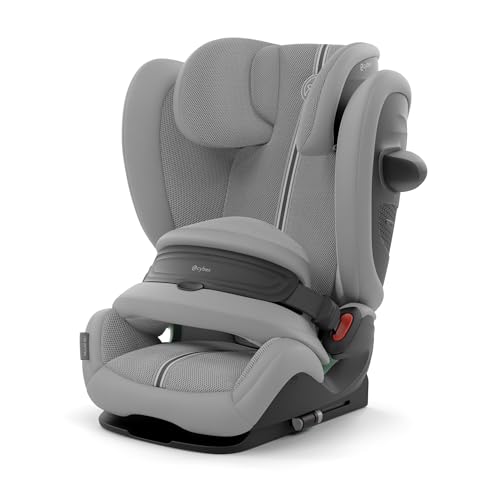 CYBEX Gold Silla de coche infantil Pallas G3 i Size Plus, 76 150 cm, desde aprox. 15 meses hasta aprox. 12 años (aprox. 9 a 50 kg), Stone Grey