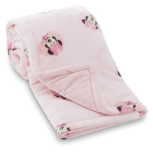 Image of Disney Mickey Mouse, Minnie Mouse, Winnie The Pooh, Lilo and Stitch 2-Ply Infant Blanket - Soft Fleece with Polyfill - Cozy and Warm Baby Blanket for Baby Boys and Girls, 30x40 Inches
