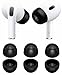 Memory Foam Tips Compatible with AirPods Pro 2nd gen. and 1st gen, No Silicone Eartips Pain. Anti-Slip Eartips, Slow Rebound Sponge AirPod Pro Ear Tip,3 Pairs (XS Size, Foam Black) XS
