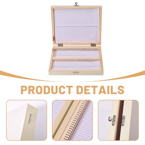 Boîte de rangement pour microscope coffret de stockage de lames d'analyses et de science
