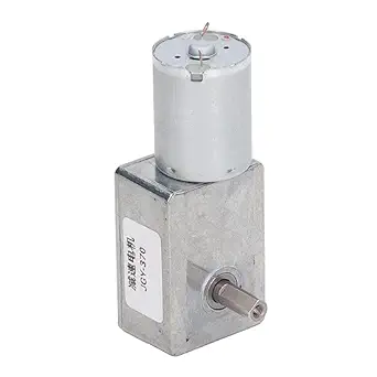 Ubersweet DC Motor, Reversible Zinc Alloy Housing Duty DC Speed Reduction Motor 12V for Automatic Voltage Stabilizer (66RMP)