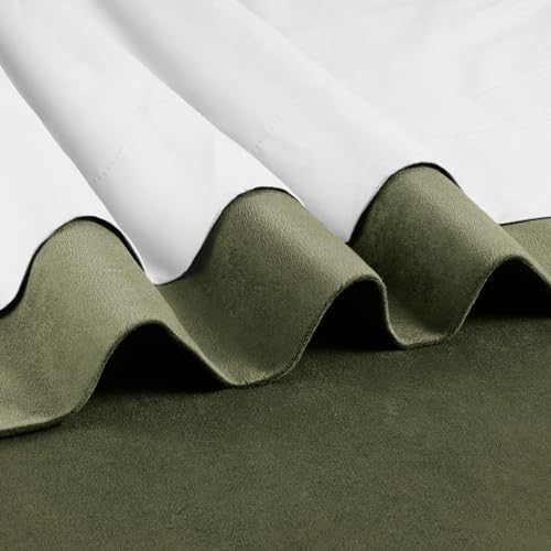 HPD Half Price Drapes Signature Blackout Velvet Curtains 84 Inches Long Heat & Full Light Blocking Blackout Curtain for Bedroom (1 Panel), 50W x 84L, Hunter Green - Image 11