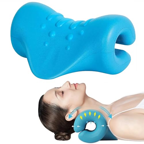 Nackenstrecker, Neck Massager, Entspannungskissen für Nacken und Schultern, Tragbares Zervikales, Nackendehner, Nackenhaltungskorrektur für Nackenschmerzen, Linderung von Rückenschmerzen