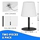 FUYO 2 Stück LED Akku Outdoor Tischlampe mit 8 Farben Dimmbar Kabellos Tischleuchte Tragbare Farbwechsel Nachtlicht Lampe für außen garten schlafzimmer camping ostern dekoration